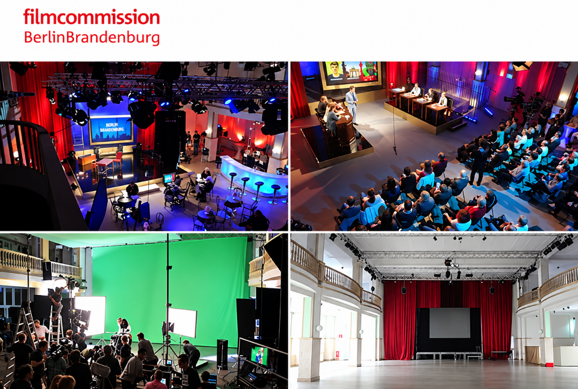 Filmcommission Berlin Brandenburg with production images from Ballhaus Studios